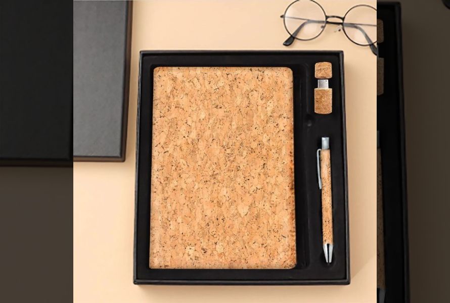 Eco Friendly Cork 3 in 1 Gift Set with Boxes